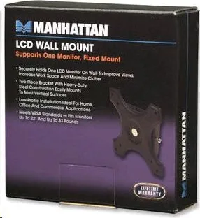 MANHATTAN Nástenný držiak LCD / TV pevný (max. 22"/15 kg)
