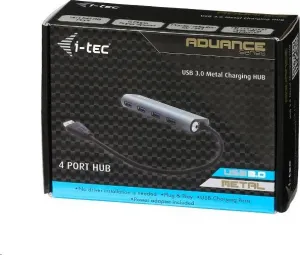 i-tec iTec USB 3.0 Rozbočovač 4-portový so sieťovým napájaním
