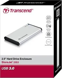 TRANSCEND externý rám HDD StoreJet 2.5 SATA (USB 3.0)