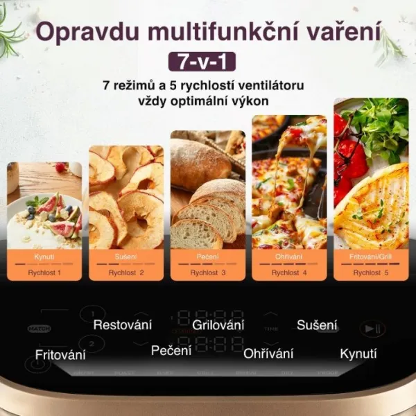 Cosori Turbo Tower horkovzdušná fritéza 10,8l černá