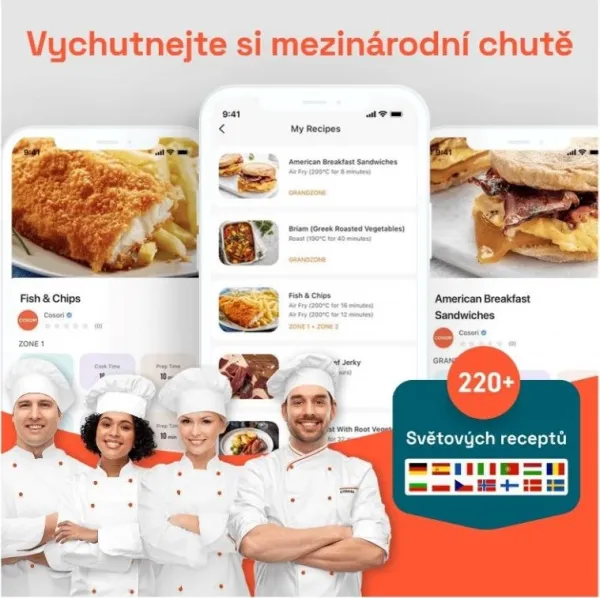 Cosori Turbo Tower horkovzdušná fritéza 10,8l černá