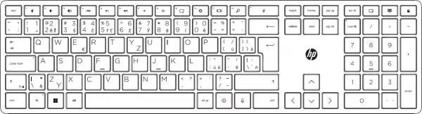 HP Inc. HP 405 Multi-Device Wired Backlit Keyboard CZ/SK