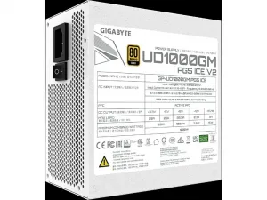 GIGABYTE zdroj UD1000GM PG5 ICE 1000W, 120mm, Plně modulární, 80 Plus Gold, ATX 3.1