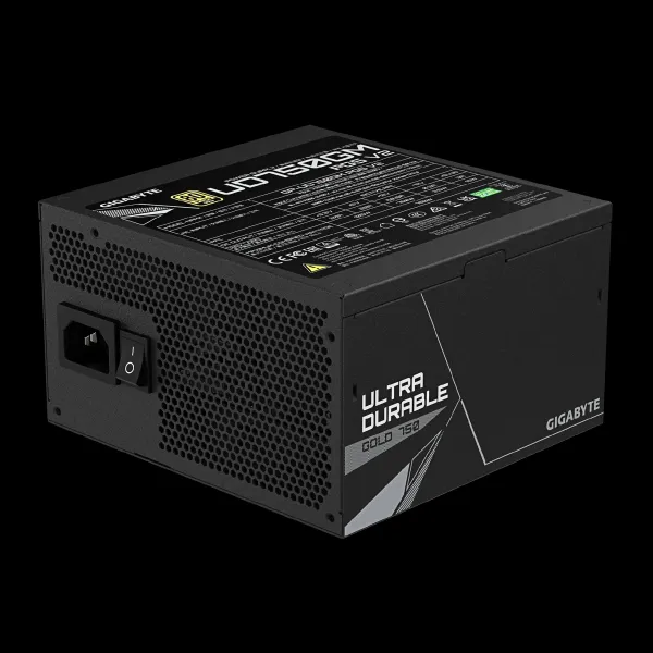 GIGABYTE zdroj UD750GM PG5 V2, 750W, 120mm, Plně modulární, 80 Plus Gold, ATX 3.1