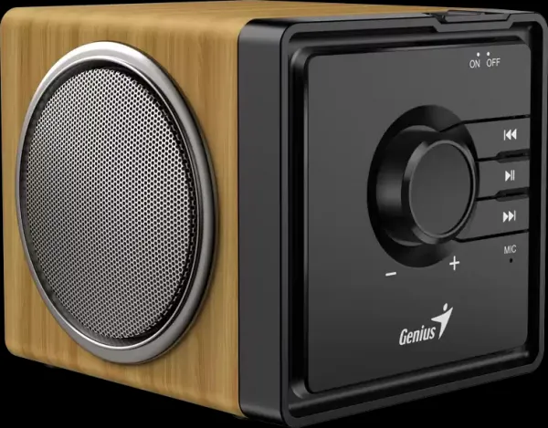 GENIUS Reproduktor SP-916BT, BT, 6W, světlé dřevo