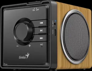 GENIUS Reproduktor SP-916BT, BT, 6W, světlé dřevo