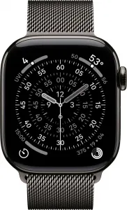 Apple Watch Series 11 GPS + Cellular 42mm Slate Titanium Case with Slate Milanese Loop MF8U4WF/A