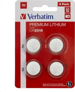 VERBATIM Lithium baterie CR2016 3V 4 Pack
