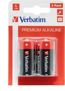 VERBATIM Alkalické baterie C,  2 PACK / LR14