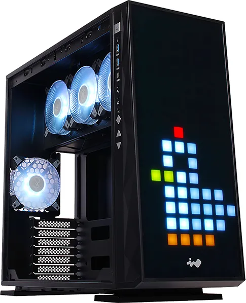 In Win 309/Midi Tower/Transpar./Černá
