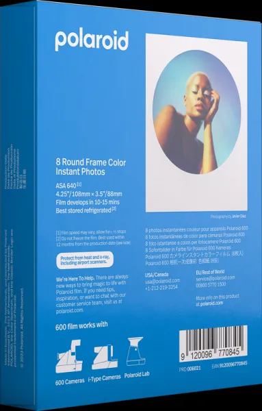 Polaroid Color film for 600 Round Frame