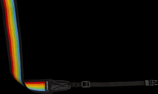 Polaroid Camera Strap Flat Rainbow Black