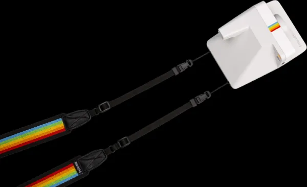 Polaroid Camera Strap Flat Rainbow Black