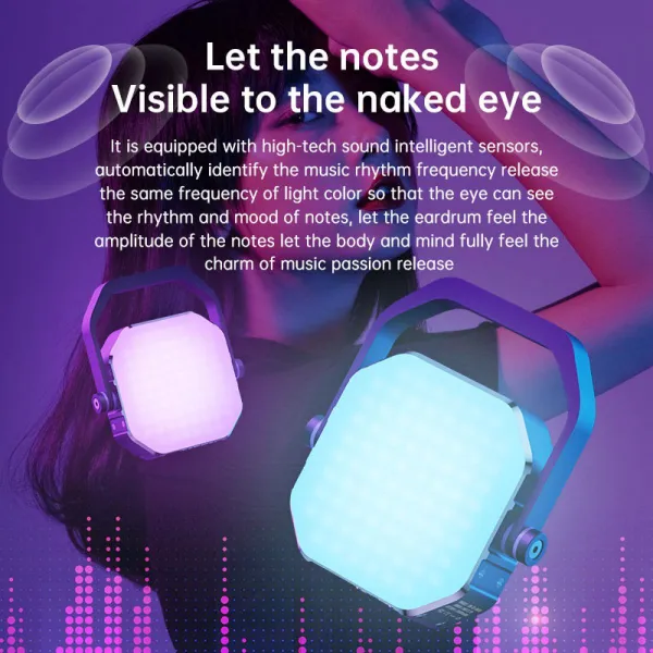 K&F Concept Prenosné RGB okolité svetlo 21895