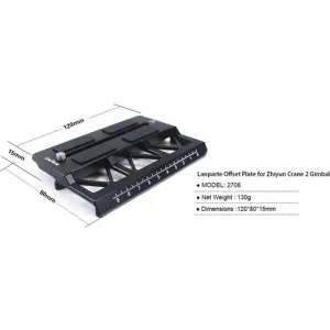 LanParte Offsetová doska kamery pre žeriav Zhiyun 2 - 2708 13787