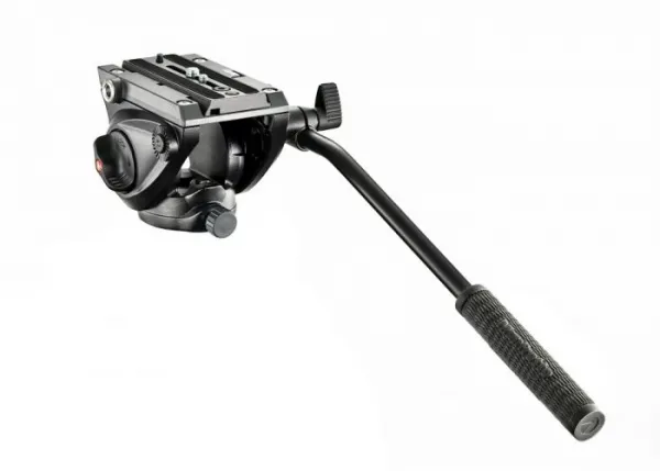 Manfrotto 500 fluidná videohlava s plochou základňou 13447