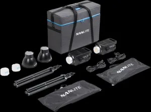 Nanlite FS-300B Bi-Colour 2 light kit with stand