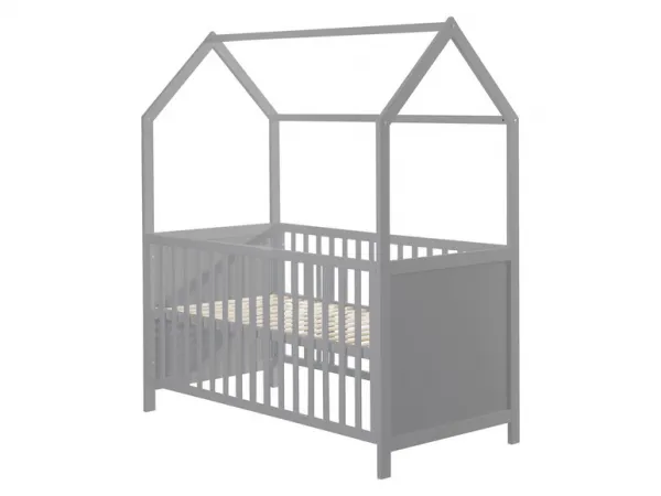 roba Detská postieľka 70 x 140 (hnedosivá, 70x140)