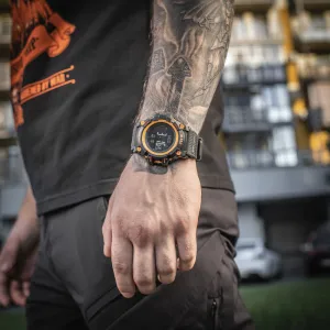 Hodinky taktické M-TAC Adventure Watch - oranžovo-čierne