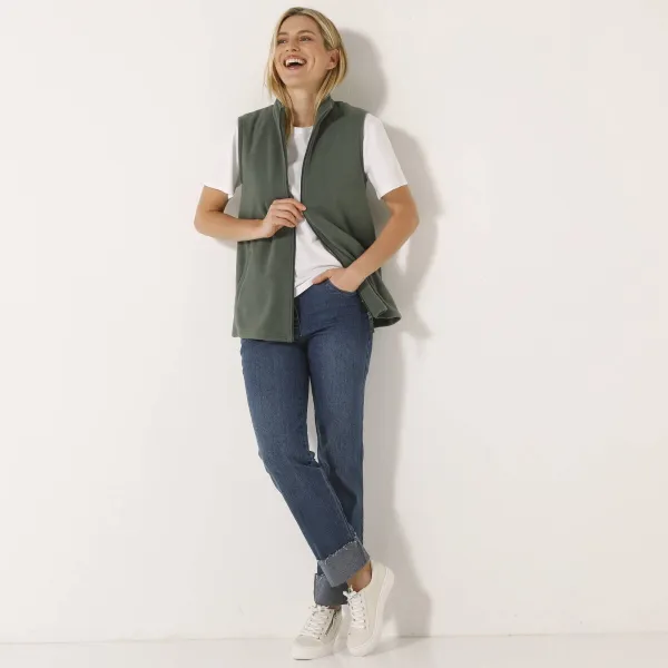 Fleecová vesta na zips