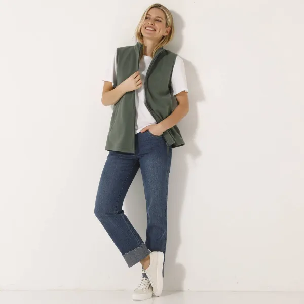 Fleecová vesta na zips