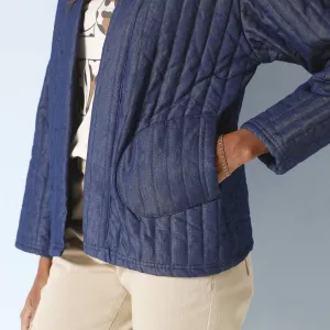 Prešívaná bunda z denimu