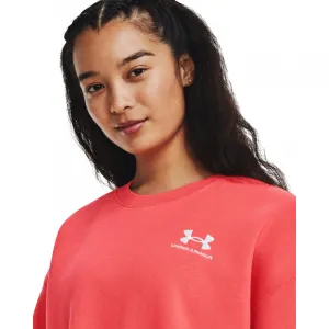 Dámska zateplená mikina UNDER ARMOUR Essential Fleece OS Crew-RED
