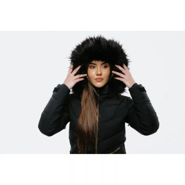 Dámska lyžiarska bunda s kapucňou BLIZZARD W2W Ski Jacket Lavarone, black
