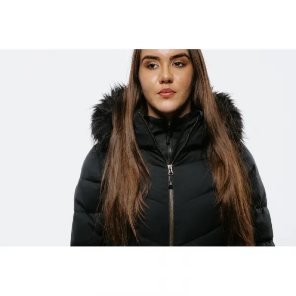 Dámska lyžiarska bunda s kapucňou BLIZZARD W2W Ski Jacket Lavarone, black