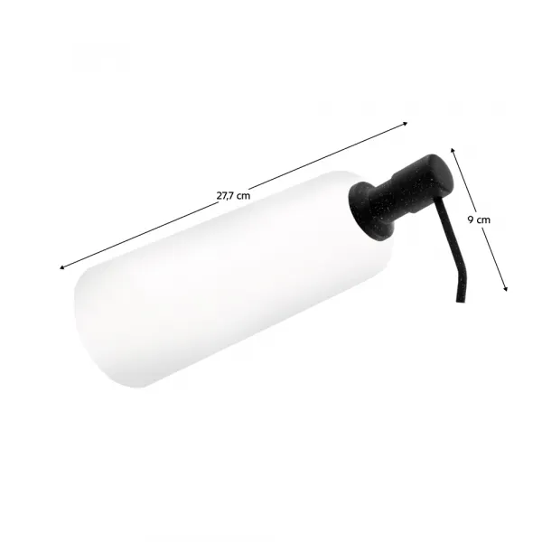 Dávkovač saponátu ku kuchynskému drezu, 400 ml, grafit, DAKO