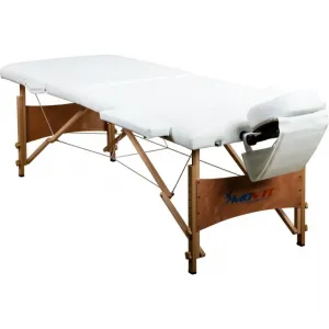 MOVIT DELUXE 1295 Prenosné masážne lehátko biele 185 x 80 cm