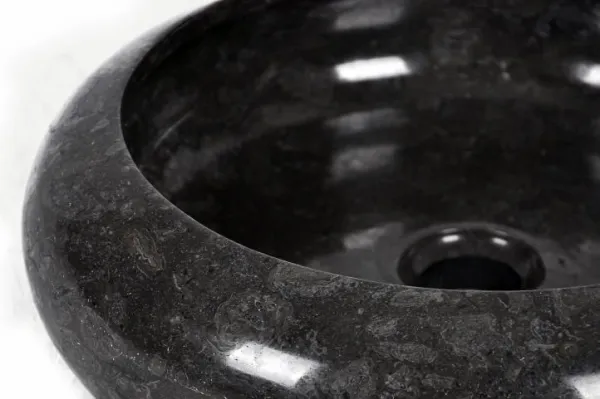 DIVERO umývadlo z prírodného kameňa Black