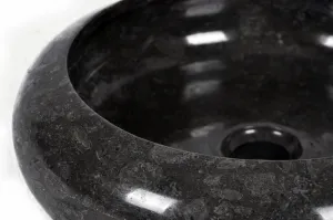 DIVERO umývadlo z prírodného kameňa Black