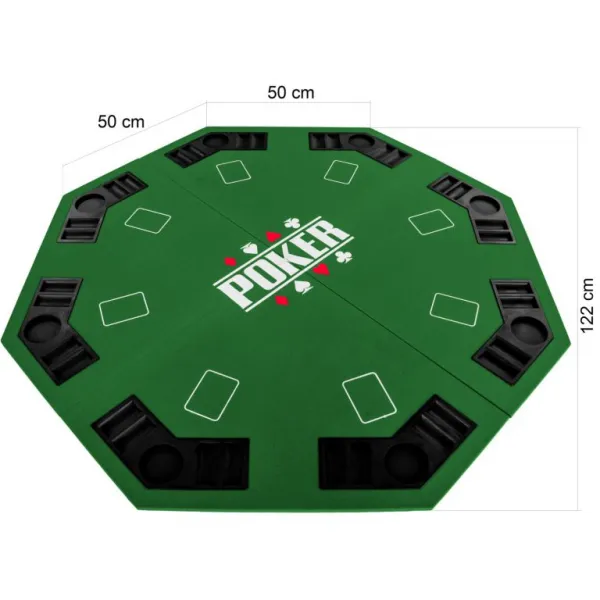 Garthen 57370 Skladacia pokerová podložka - zelená