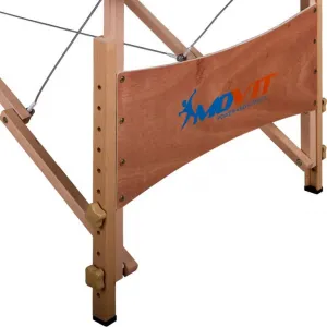 MOVIT 1332 Prenosné masážne lehátko čierne 184 x 70 cm