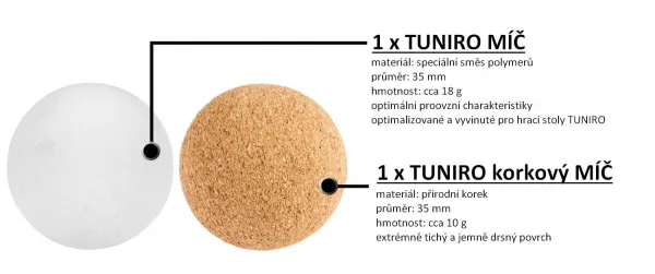TUNIRO BASIC Stolný futbal, 75 kg, čierny M53851