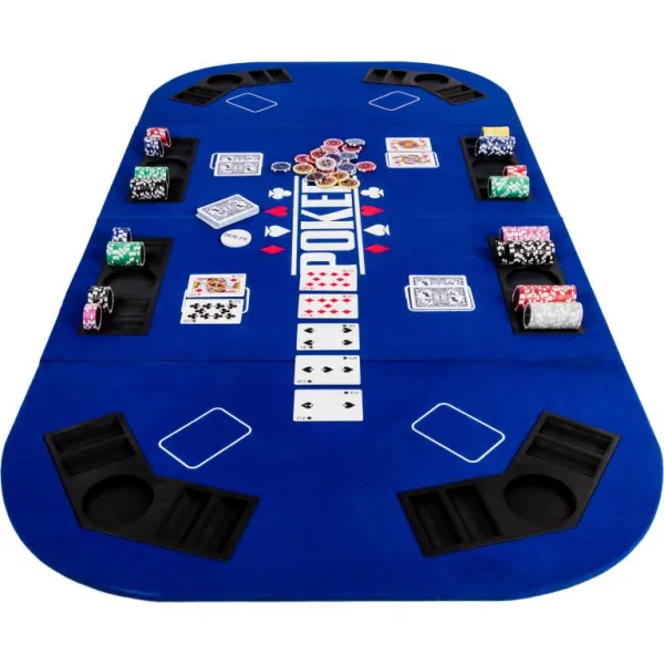 Garthen 57302 Skladacia pokerová podložka - modrá