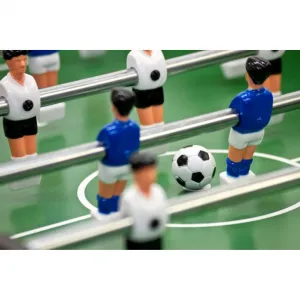 GamesPlanet® 1217 Stolný futbal Belfast rozkladacia 121 x 101 x 79 cm, čierny
