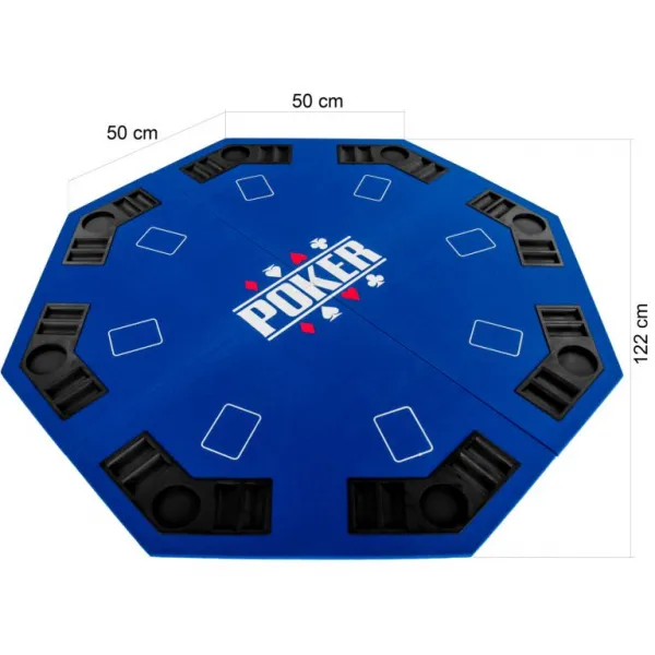 Garthen 57372 Skladacia pokerová podložka - modrá
