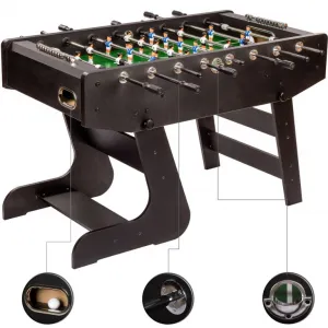 GamesPlanet® Stolný futbal LIVERPOOL, 141x125x89 cm, čierny M60753