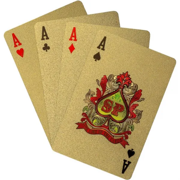 Tuin 60782 Poker karty plastové - zlaté