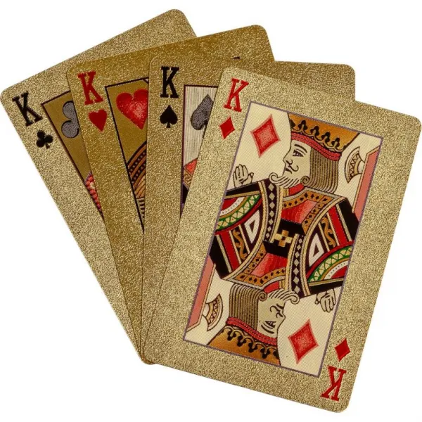 Tuin 60782 Poker karty plastové - zlaté
