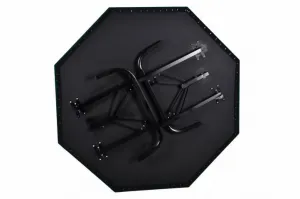 Garthen 5968 Skladací pokerový stôl pre 8 osôb s držiakmi na nápoje 122 x 122 x 76 cm