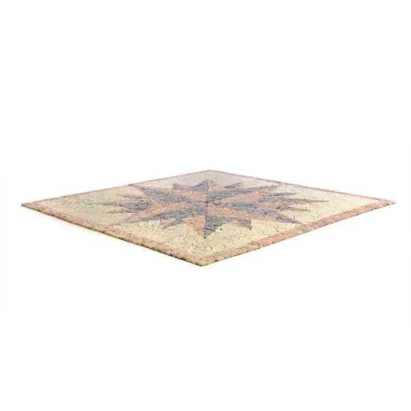 Divero 60224 Mramorová mozaika kompas - 120 x 120 cm