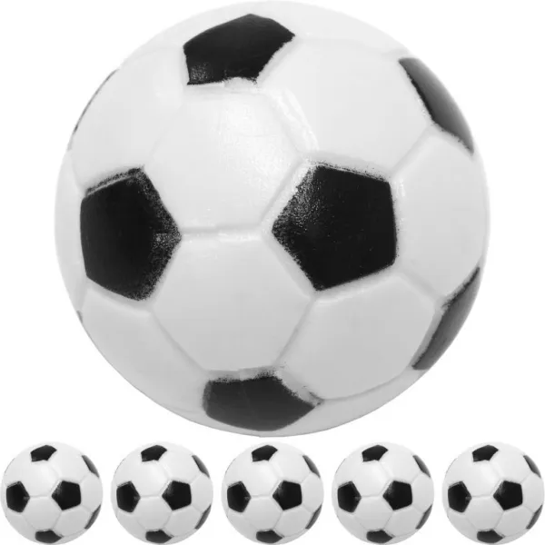 Sada 5 ks čiernobielych futbalových loptičiek, 31 mm