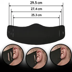 Rúško pre dospelých, 10 ks, čierna