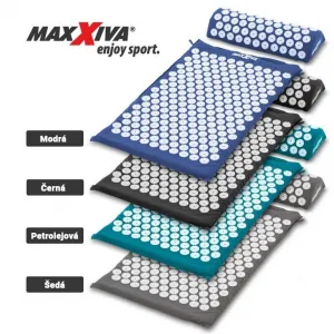 MAXXIVA 81551 Akupresúrna podložka s vankúšom, 75x42 cm, modrá
