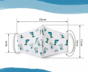 JAGO Detské látkové rúško, 3D potlač zvierat, 5 ks