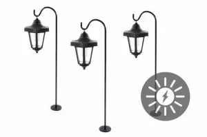 Garthen 551 Záhradná súprava solárnych LED lampášov, 3 ks