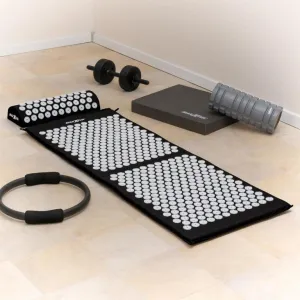 MAXXIVA 81653 Akupresúrna podložka s vankúšom, 130 x 50 cm, čierna